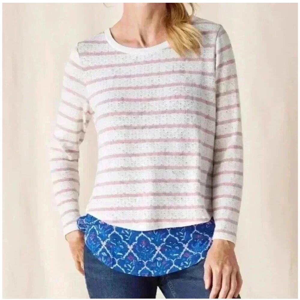 NWT Matilda Jane Top Heart to Heart Sweet Indulgence Pointelle Layed Size Small